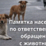 Памятка населению по ответственному обращению с животными - Министерство сельского хозяйства