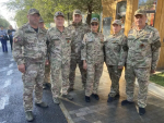 Казачья дружина Оренбурга обеспечивала общественный порядок на линейке-шествии молодых педагогов